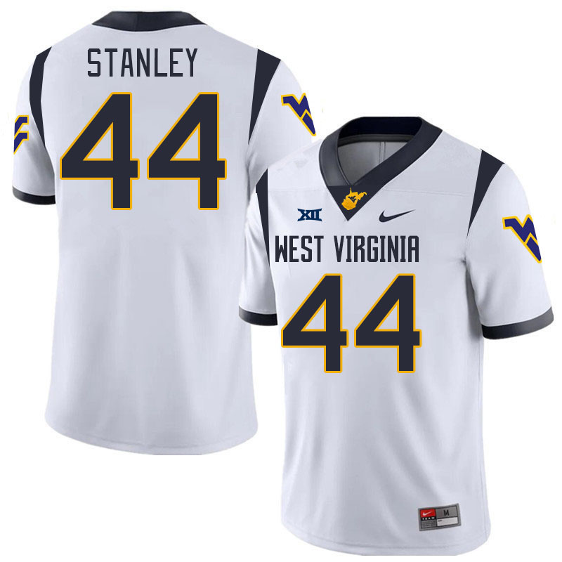 Men #44 Casey Stanley West Virginia Mountaineers College 2024 New Uniforms Football Jerseys Stitched